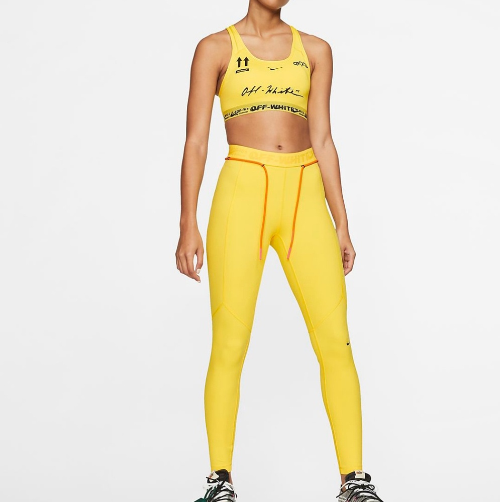 NIKE x Off White Yellow Leggings